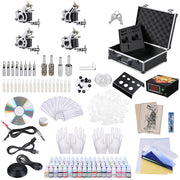 TheLAShop Tattoo Kit 4 Machines LCD Power Supply 54 Ink w/ Case Image