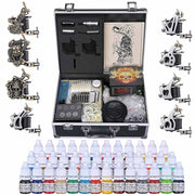 TheLAShop Tattoo Kit 8 Machine LCD Power Supply 40 Ink w/ Case Image