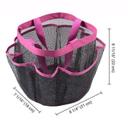 TheLAShop 8-Pocket Shower Caddy Mesh Quick Dry Travel Tote Image