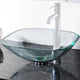 TheLAShop 16 inch Square Glass Vessel Sink Bathroom Vanity Basin, Sink Only Image