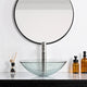 TheLAShop 16 inch Square Glass Vessel Sink Bathroom Vanity Basin Image