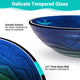 TheLAShop Blue Green Tempered Glass Bathroom Sink Round 17" Image