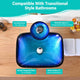 TheLAShop Blue Glass Vessel Sink & Watefall Faucet Set 20x15 in Image