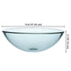 TheLAShop 16 inch Glass Vessel Sink Round Bathroom Vanity Basin Image