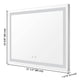 TheLAShop Frameless Bathroom Mirror with Lights Anti-Fog Touch Control Image