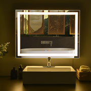 TheLAShop Frameless Bathroom Mirror with Lights Anti-Fog Touch Control Image