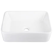 TheLAShop Rectangular Sink Vanity Porcelain Sink & Drain 19x15 Image