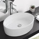 TheLAShop Oval Porcelain Sink with Drain & Tray 19"x14" Image