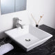 TheLAShop 16" Square Porcelain Sink Vanity Vessel & Drain Image