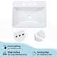 TheLAShop Drop-in Sink Porcelain Overflow w/ Drain & Tray 23x18" Image