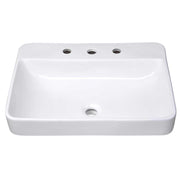 TheLAShop Drop-in Sink Porcelain Overflow w/ Drain & Tray 23x18" Image