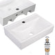 TheLAShop Wall Mount Sink with Drain & Tray Rectanglar 18x12 Image