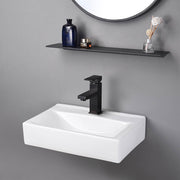 TheLAShop Wall Mount Sink with Drain & Tray Rectanglar 18x12 Image