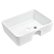 TheLAShop White Vessel Sink Ceramic Raised Sink 19x15 Image