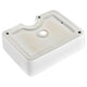 TheLAShop White Vessel Sink Ceramic Raised Sink 19x15 Image