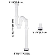 TheLAShop 1-1/4" ABS Plastic S-Trap Slip-Joint Ods Trap Image