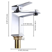 TheLAShop Bathroom Faucet Single Handle Hot & Cold, 7"H Image