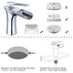 TheLAShop Waterfall Bathroom Faucet Single Handle Hot & Cold 6.5"H, Chrome Image