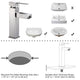 TheLAShop Bathroom Faucet Single Handle Square Hot & Cold 8"H Image