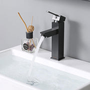 TheLAShop Bathroom Faucet Single Handle Square Hot & Cold 8"H, Oil Rubbed Bronze Image