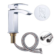 TheLAShop Bathroom Faucet Single Handle Square Hot & Cold 7"H Image