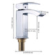 TheLAShop Bathroom Faucet Single Handle Square Hot & Cold 7"H Image