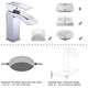 TheLAShop Bathroom Faucet Single Handle Square Hot & Cold 7"H Image