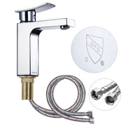 TheLAShop Bathroom Faucet Single Handle Square Hot & Cold 7.5"H Image