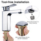 TheLAShop Bathroom Faucet Single Handle Square Hot & Cold 7.5"H Image