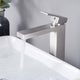 TheLAShop Bath Lavatory Vessel Sink Faucet 10.4" Square, Brushed Nickel Image