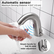 TheLAShop Motion Sensor Touchless Faucet Hot & Cold 7" Image