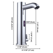 TheLAShop Motion Sensor Touchless Faucet Hot & Cold 10", Chrome Image