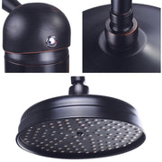 TheLAShop Wall Mounted Rain Shower Faucet & Handle Oil Rubbed Bronze Image