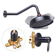 TheLAShop Wall Mounted Rain Shower Faucet & Handle Oil Rubbed Bronze Image