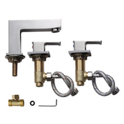 TheLAShop Widespread Bathroom Faucet 2-Handle 4"H Image