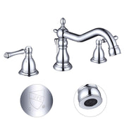 TheLAShop Widespread Bathroom Sink Faucet w/ Drain 2-Handle 6"H Image