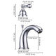 TheLAShop Widespread Bathroom Sink Faucet 2-Handle w/ Drain 4.7"H Image