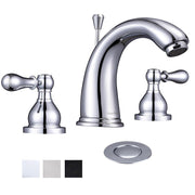 TheLAShop Widespread Bathroom Sink Faucet 2-Handle w/ Drain 4.7"H Image