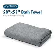 TheLAShop Hotel Bath Towel Grey 28"x53" Spun Cotton 380gsm Image