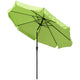 TheLAShop 10 Foot 8-Rib Outdoor Patio Umbrella Tilt & Crank, Mint Green Image