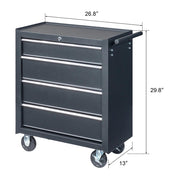 TheLAShop Rolling Tool Cabinet 4-Drawer with Locking System 24" Image