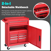 TheLAShop Rolling Tool Cabinet Combo 4-Drawer with Locking System 20" Image