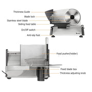 TheLAShop 7.5" Electric Meat Slicer for Jerky Beef Sausages Cheeses Image