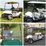 TheLAShop EZGO TXT 1995-2013 Folding Acrylic Golf Cart Windshield Clear Image