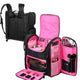 TheLAShop Makeup Backpack for Artist Hairstylist Travel Bag Pink Image