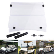 TheLAShop EZGO TXT 1995-2013 Folding Acrylic Golf Cart Windshield Clear Image