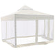 TheLAShop 10x10 ft Gazebo Top Replacement with Netting Ivory Image