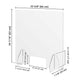 TheLAShop 24" Sneeze Guards for Desk Acrylic Dividers 6mm Thick 4ct/Pack Image