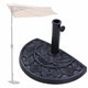 TheLAShop 20 lbs Half Umbrella Base Semicircle Resin Concrete Stand D2 3/16" Image