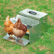 TheLAShop Automatic Chicken Poultry Feeder Tank Self Treadle Opening Image